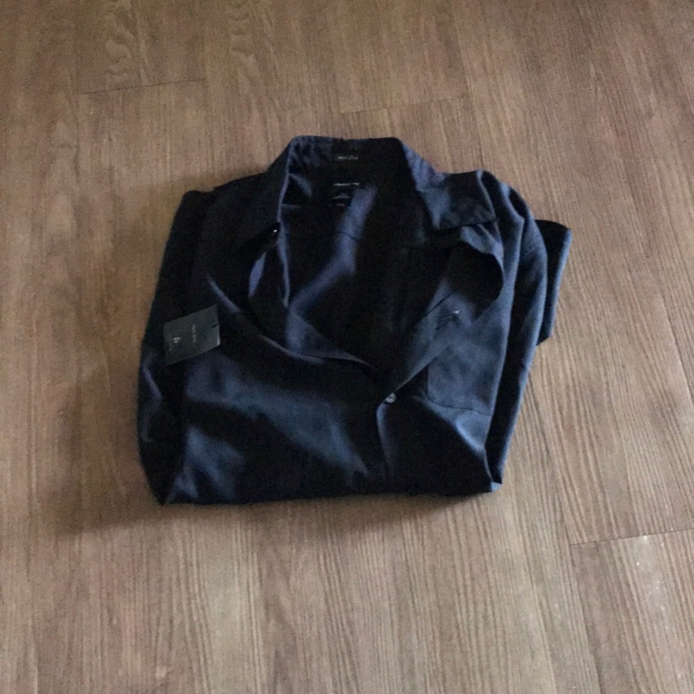 Men’s 100% silk button down top